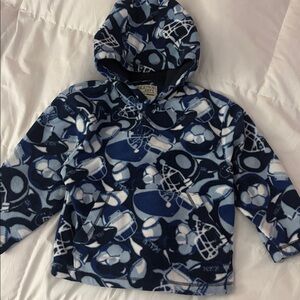 Children’s Place Athletics Dept Blue and White Football Fleece Hoodie